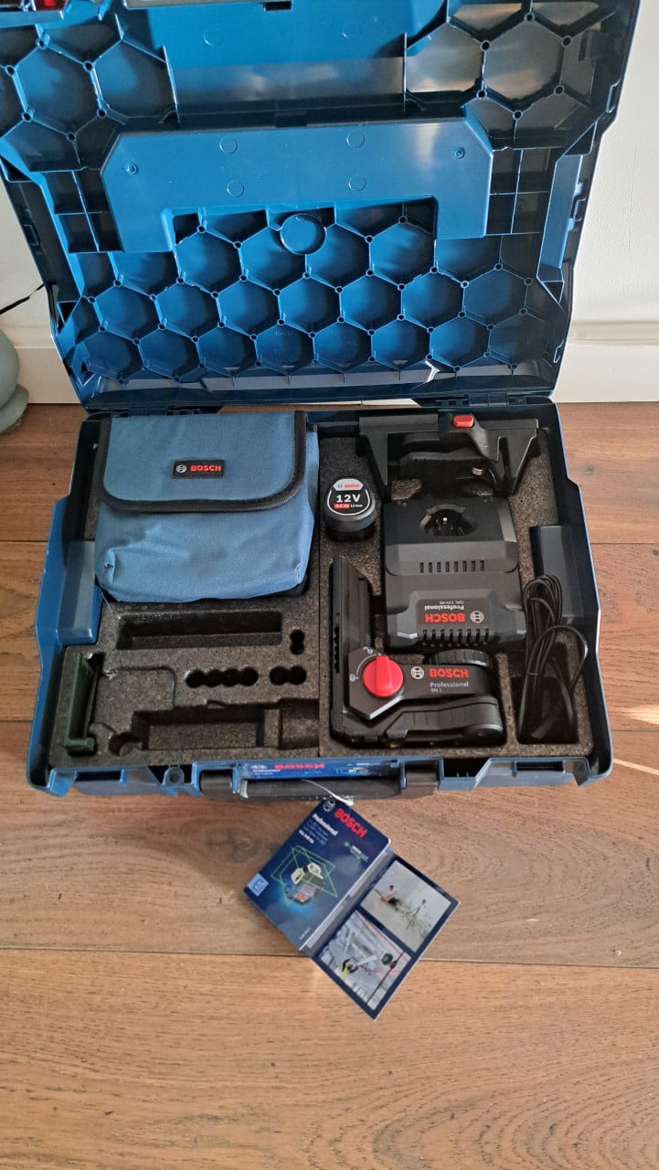 NIEUW Bosch GLL 3-80 CG 12V Li-Ion kruislijnlaser set (groen)