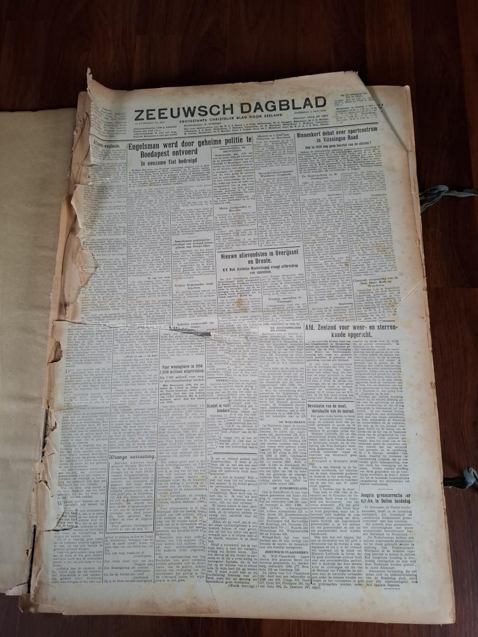 Gebundelde krant 1949