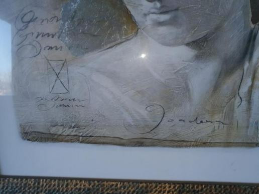 Heel mooie grote schilderij, leuke print, mooie afbeelding te koop..