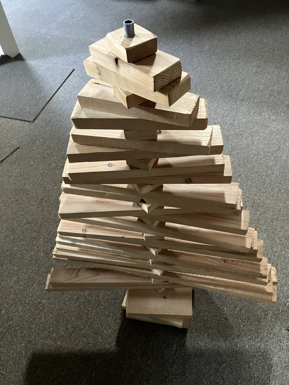 Houten kerstboom