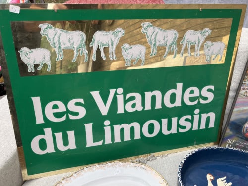 Slagerij reclamebord Limousin