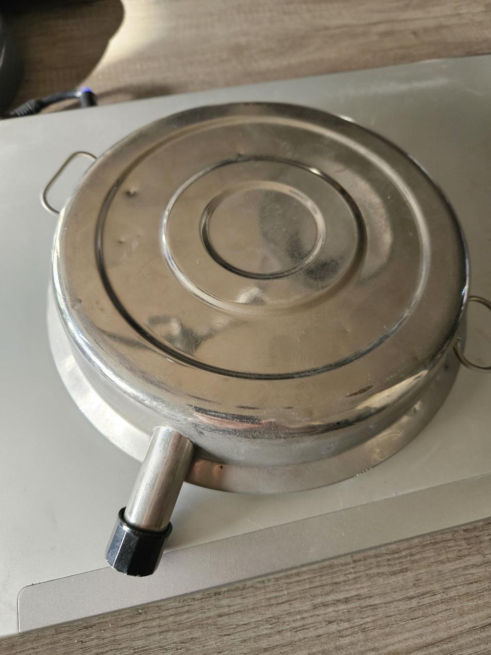 Vintage kinder warmhoudbordje Roodkapje jaren 50 van porselein