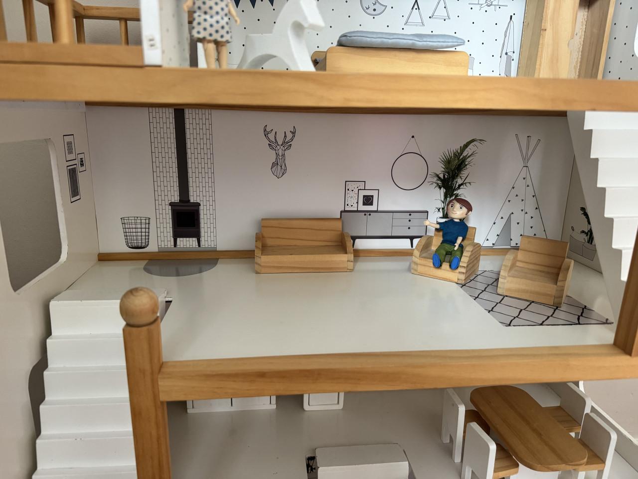 Houten poppenhuis petit Amélie