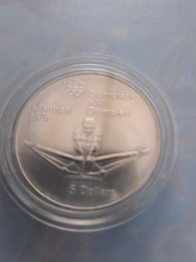 5 dollar olympise spelen sterling zilver 24.3 gram proof in capsule