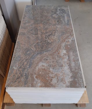3030-336 Marmerlook tegels blauw/beige, 60x120 cm, van € 84,95/m² voor