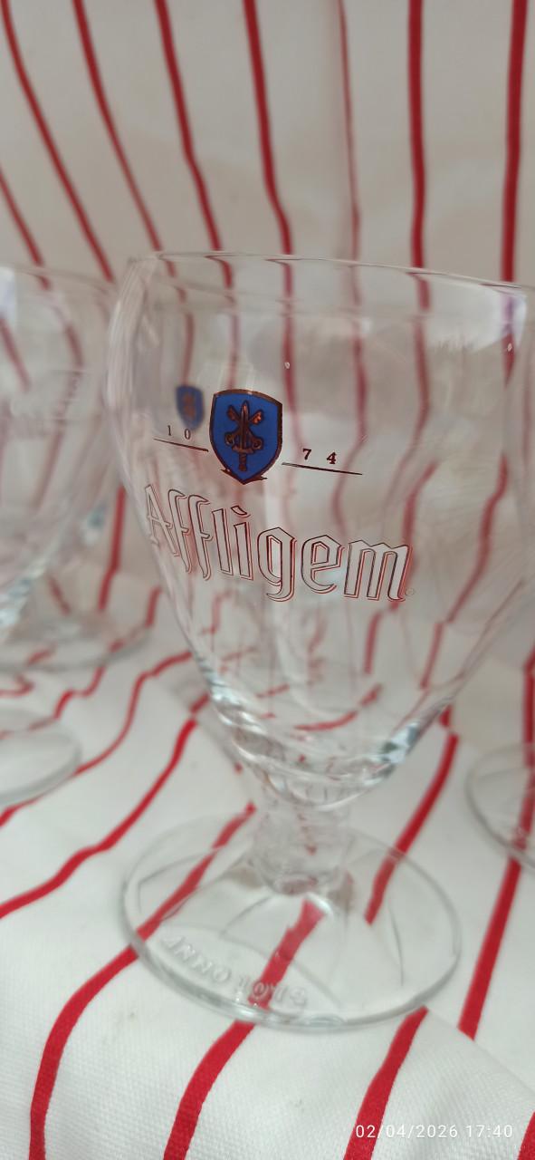 Affligem bierglazen x 6 - 30 cl - Samen voor €2