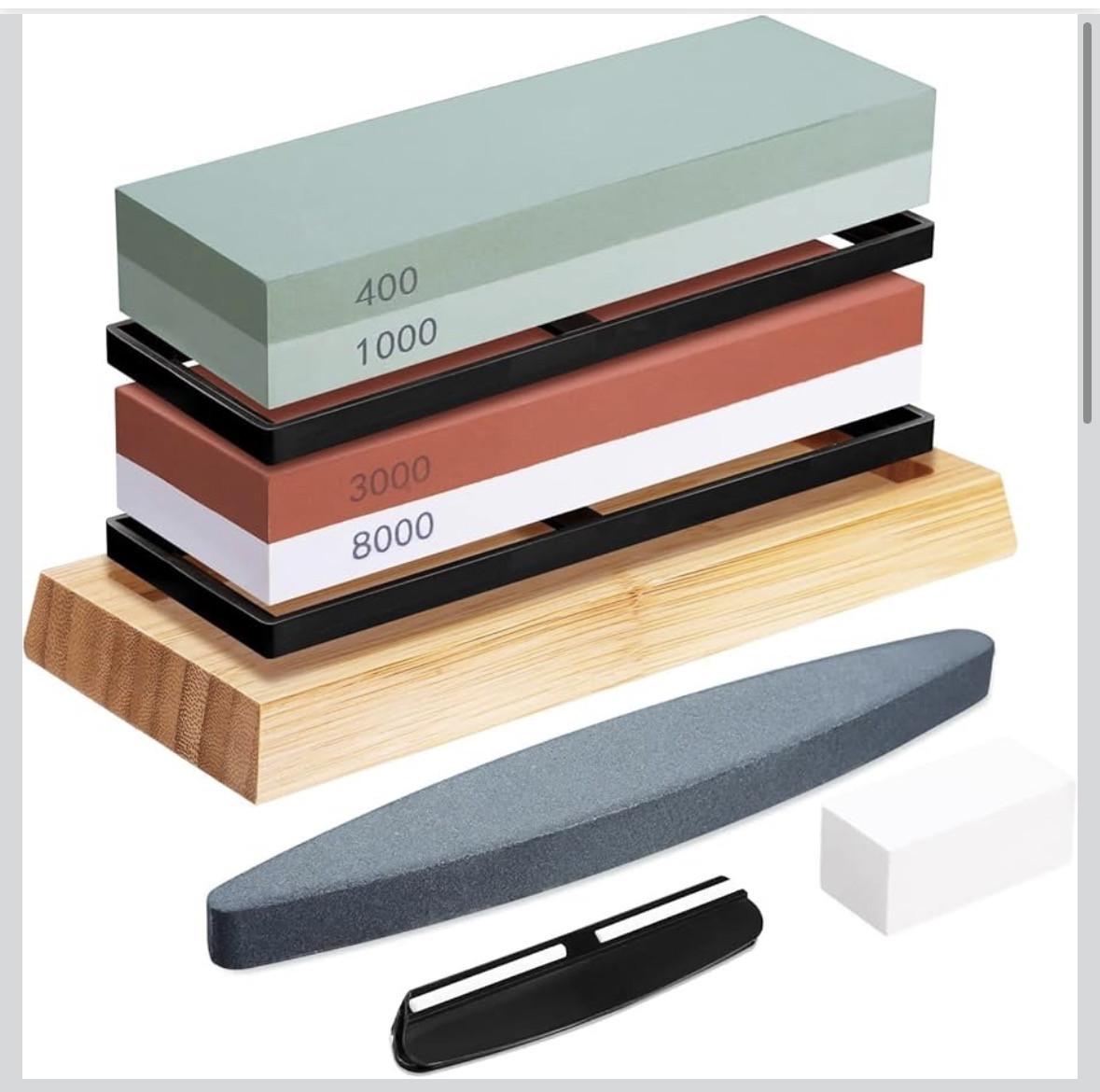 Wetstenen slijpset - Voor ultra scherpe messen 🔪    ✅KOOPJE!✅
