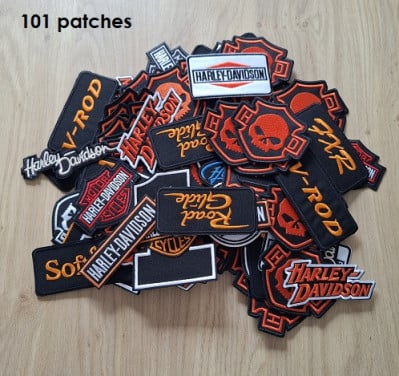 100 Harley Davidson Patches  NIEUW !