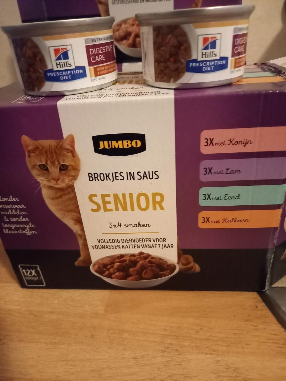6 dozen zakjes kattenvoer