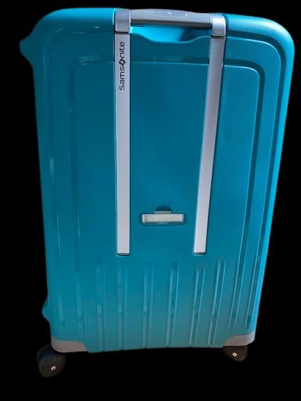 Samsonite turquoise/groene nieuwe koffer