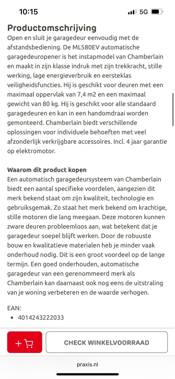 Gezocht: iemand die een garagedeur motor op kan hangen