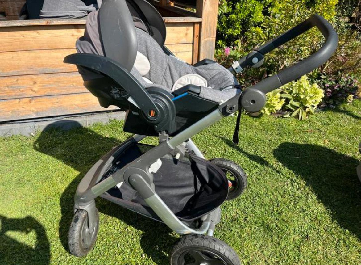 Stokke kinderwagen met accessoires