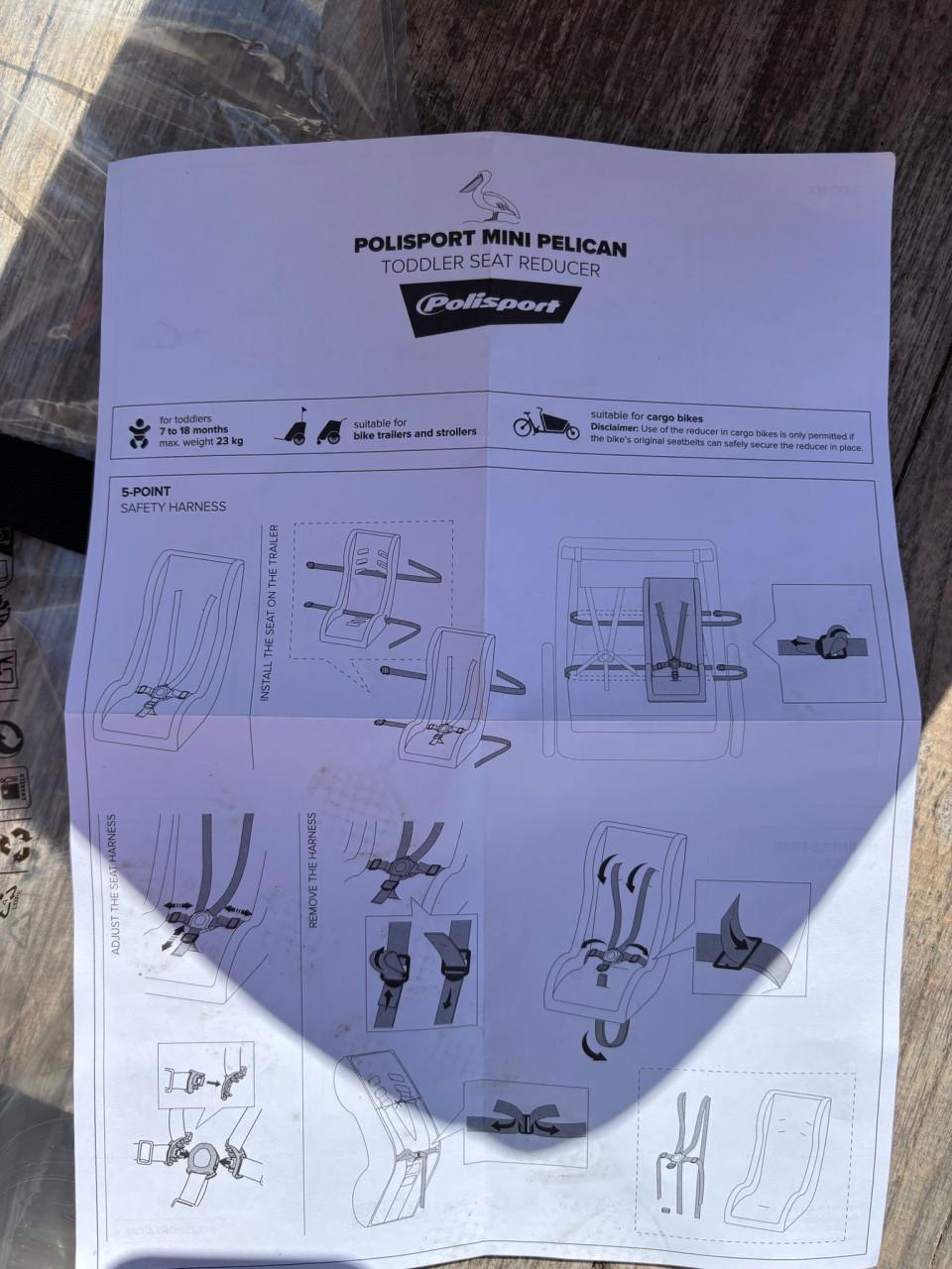 Zitverkleiner / stoel bakfiets