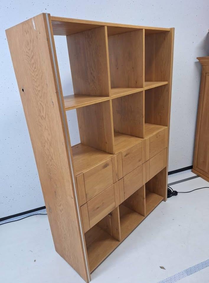 Kast / roomdevider, massief licht eiken