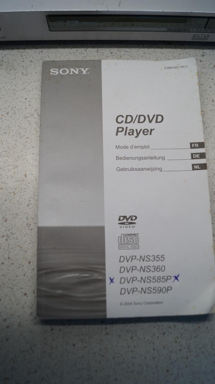 Sony DVP-NS585P CD/DVD speler