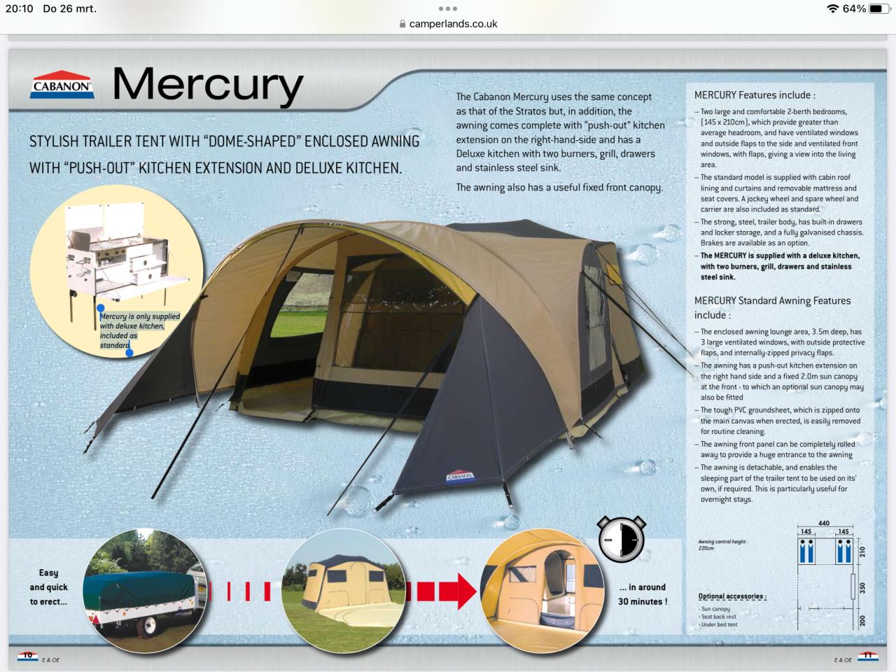 Vouwwagen Cabanon Mercury Deluxe  2009
