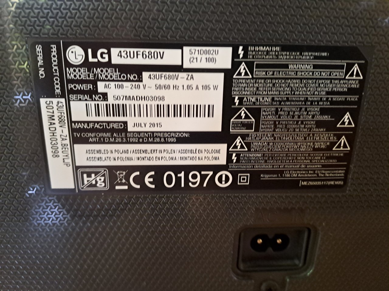 LG Ultra HD tv