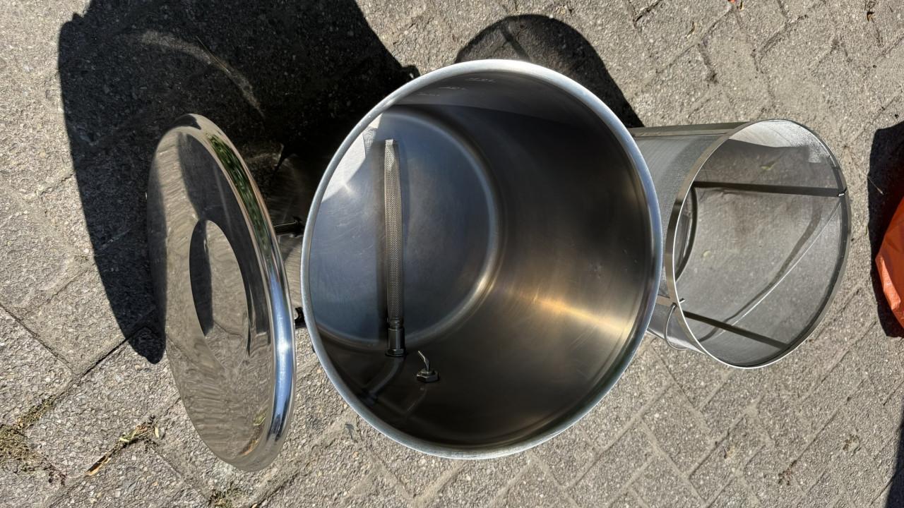 Grote RVS brouwpan 50 liter