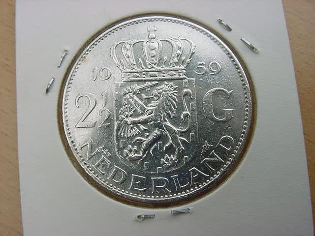 2½ Gulden 1959 Zilver