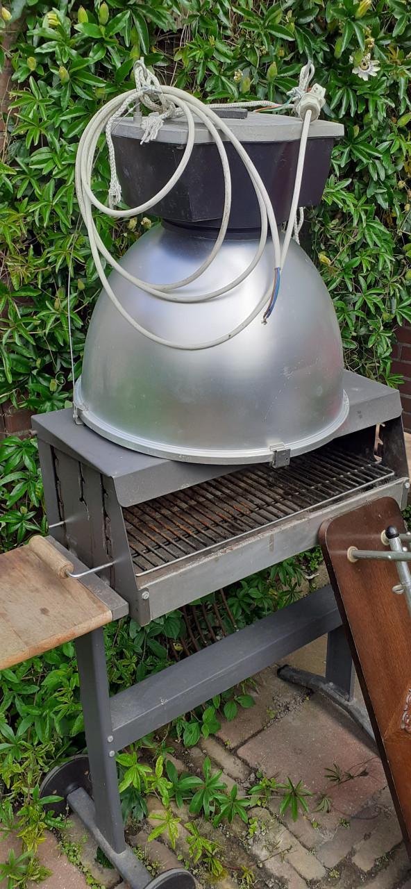 4 x LAMPEN - Industriele - Enorm Grote Vintage & Diverse Lampen