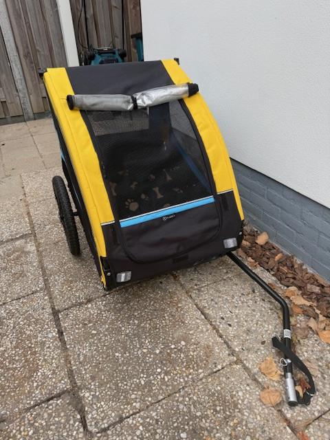 Hondenkar inclusief verbindingsstuk met fiets