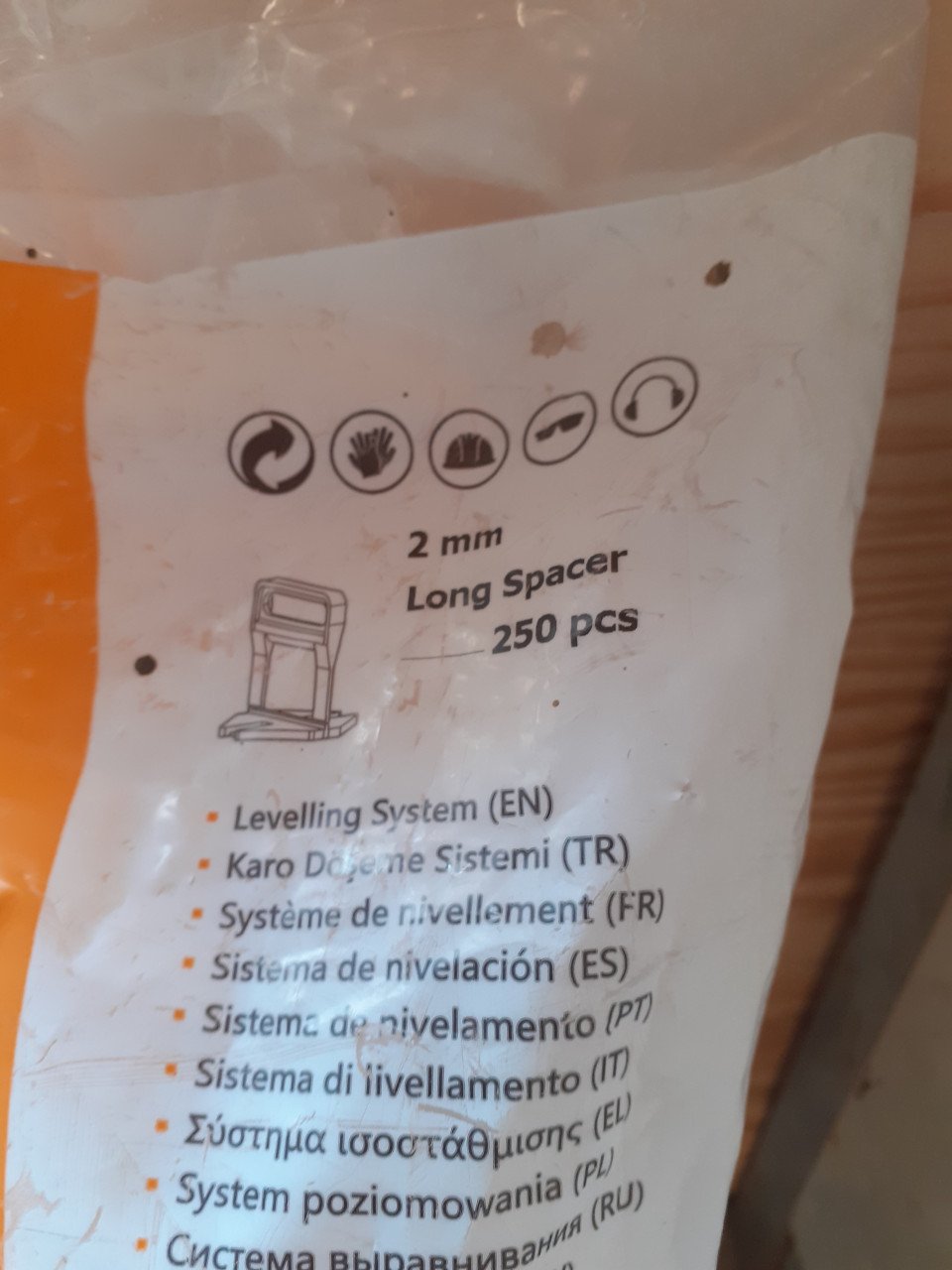 Te koop:  levelling systeem voor het leggen van vloeren.