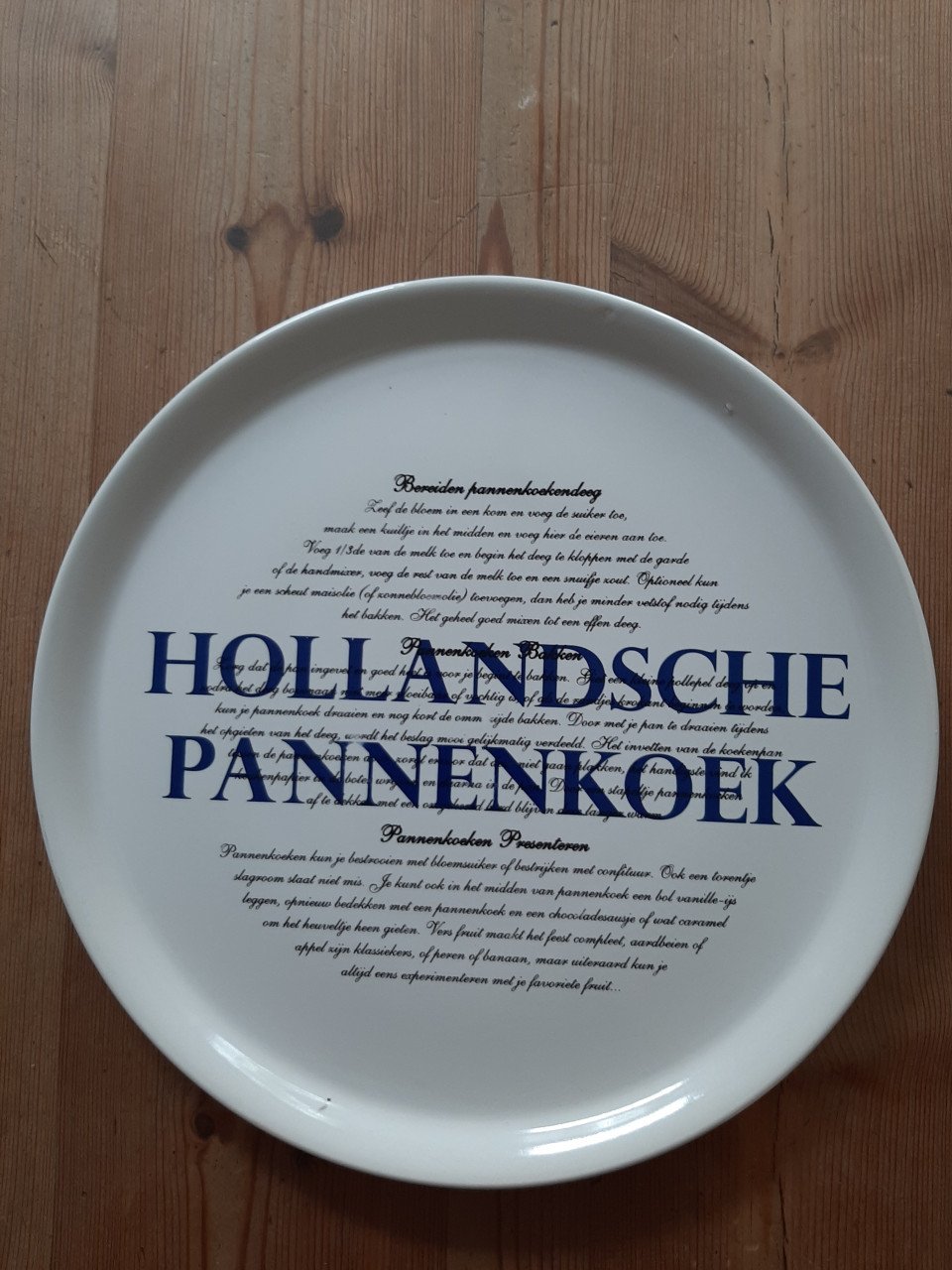 GUSTA - PANNENKOEKBORD - DIA 30,5 CM - AARDEWERK - NIEUW