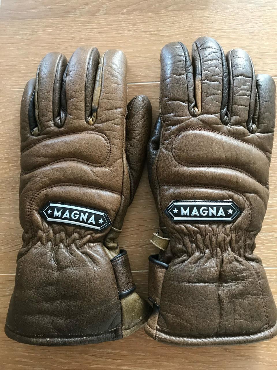 Dames motor/scooter handschoenen Magna, leer warm XS.