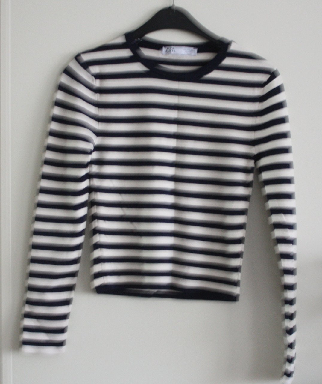 Truitje donkerblauw wit gestreept maat m