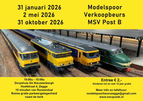 Modelspoor ruilbeurs 2 mei te Zegge bij Roosendaal