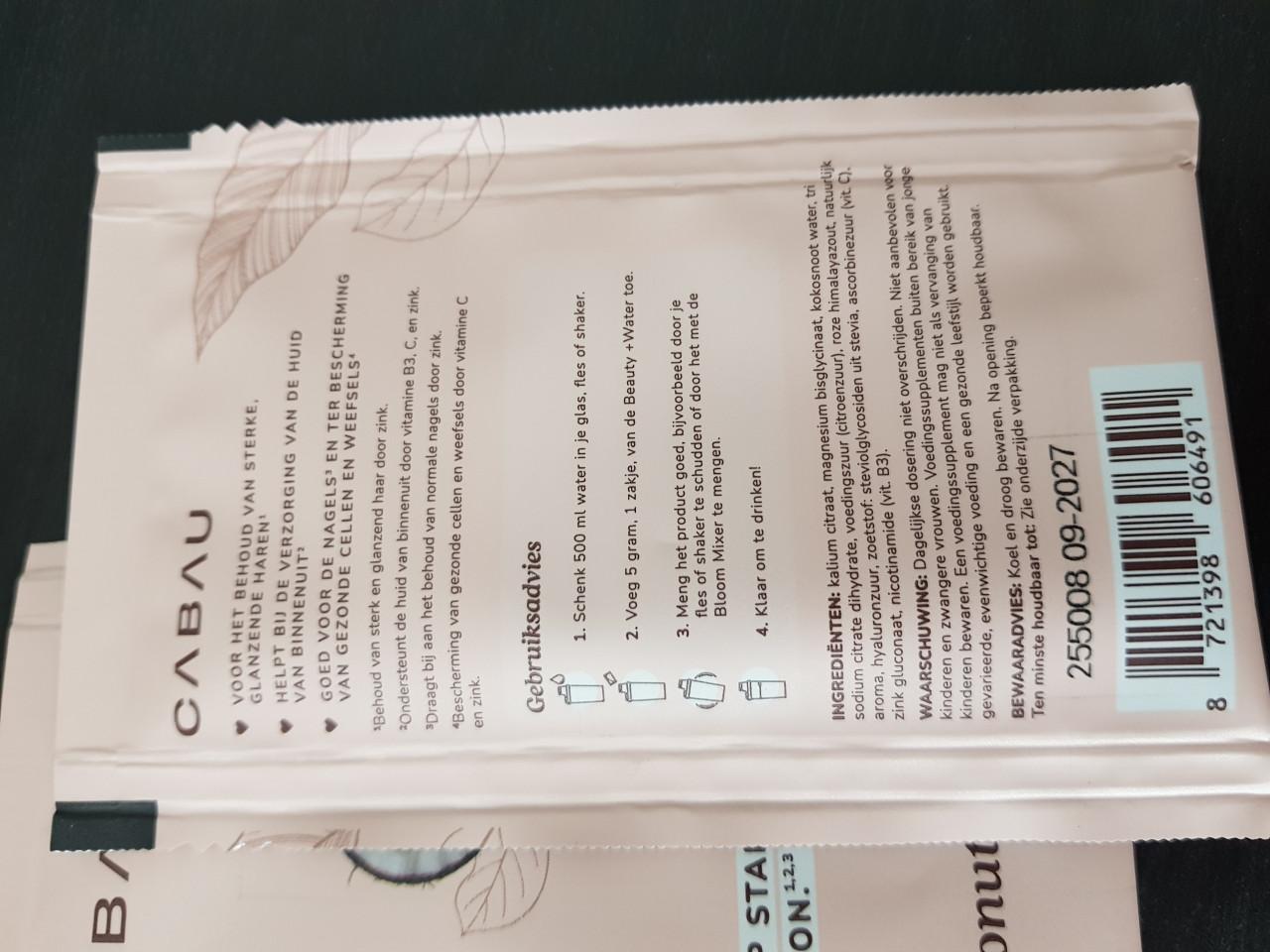 10 stuks Cabau Beauty + Water Fresh Coconut