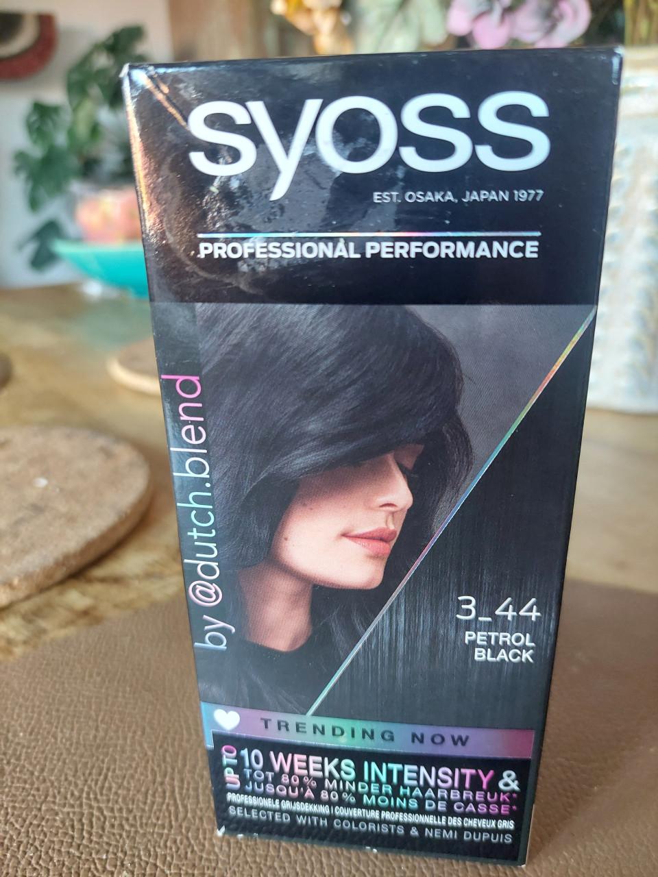 Nieuwe verpakking Syoss haarverf Petrol Black