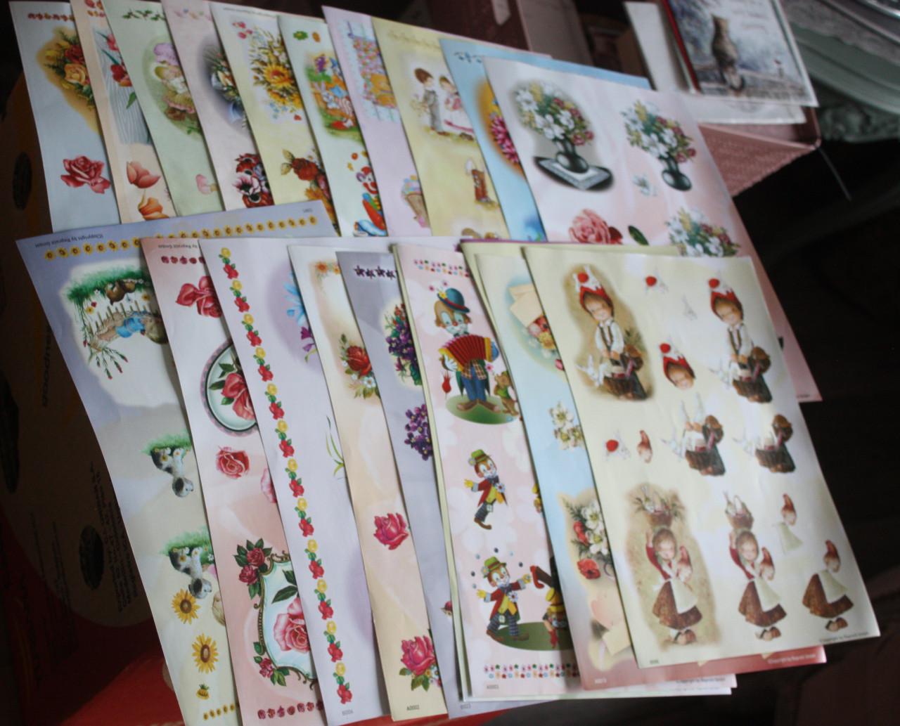 Set van 22 3d knipvellen