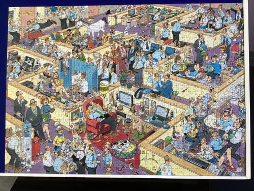 Puzzel van Jan van Haasteren Het Kantoor 1000 stukjes
