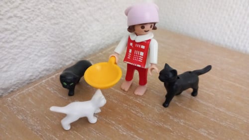 Playmobil meisje met poesjes