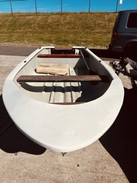 Polyester sloepje/vis/roeibootje