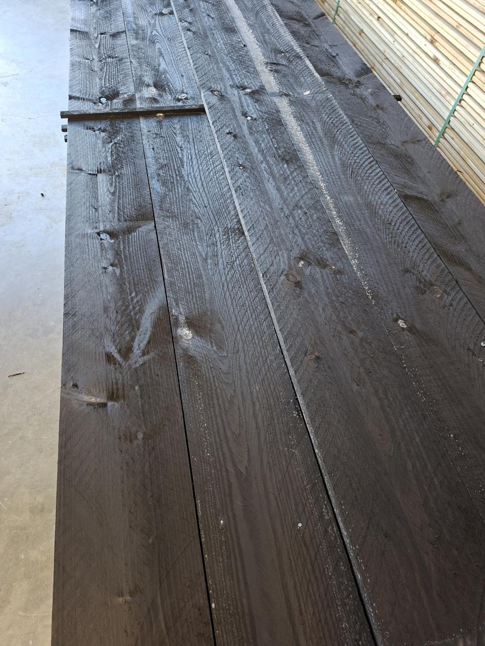 Potdekselplanken zwart