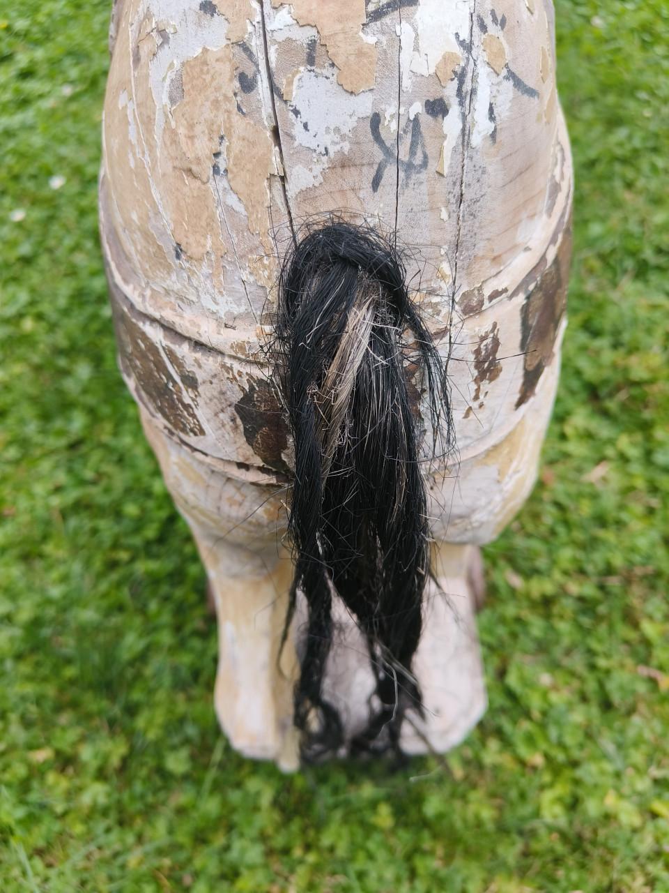 Houten antiek paard