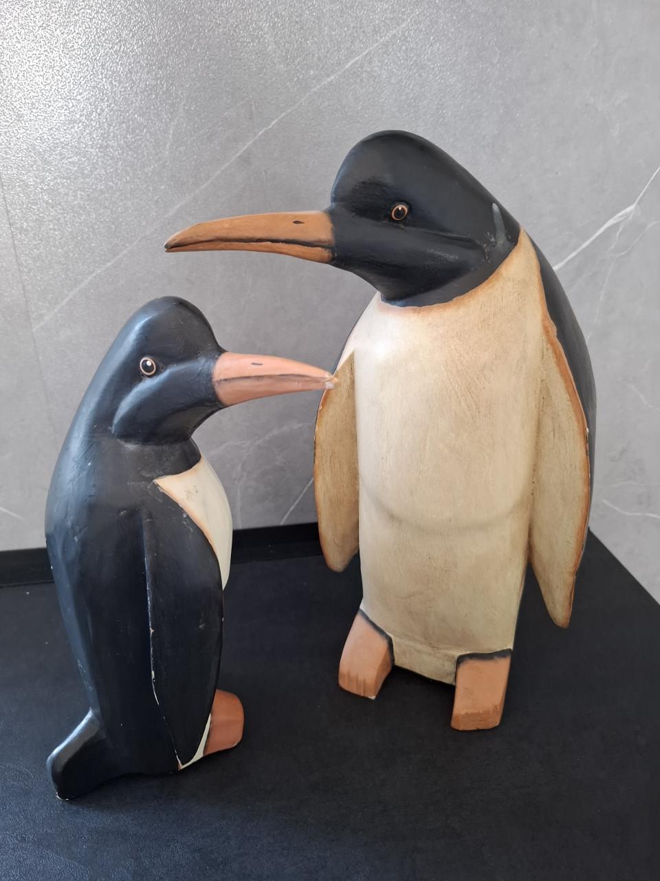 Set houten pinguïns