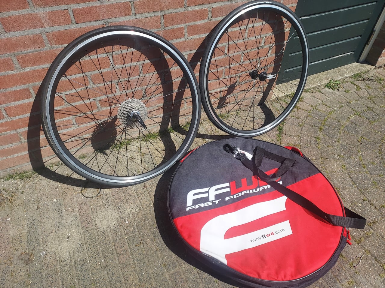 Racefiets wielen velgrem 11-speed