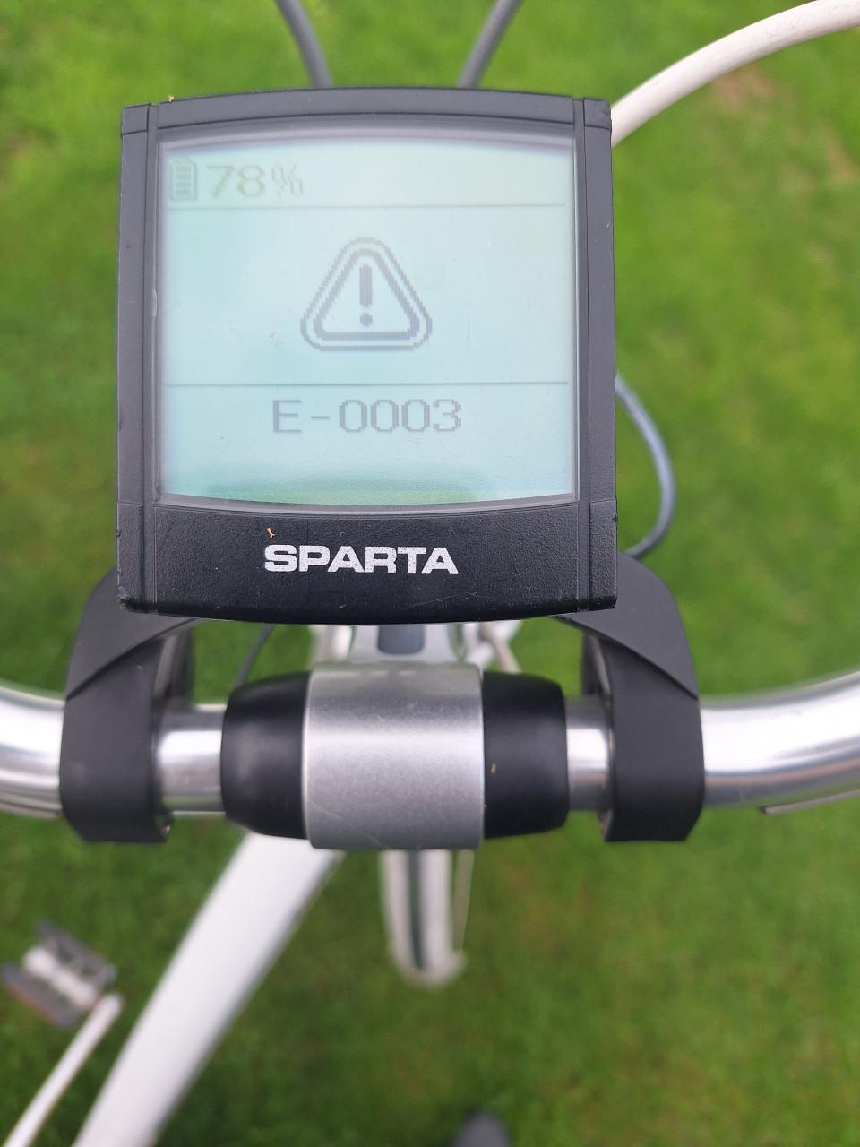 Gratis Sparta ion comfort elektrische fiets met storing
