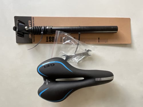 Fietszadel + zadelpen