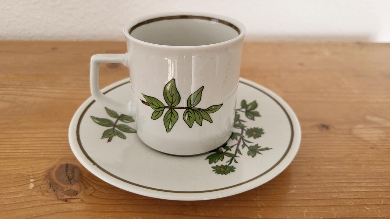 Kop en schotel (Winterling Bavaria - Douwe Egberts)