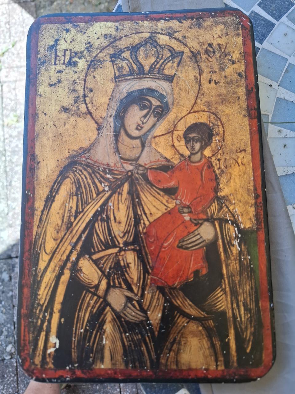 Ouder orthodox icoon van Maria Hodegetria