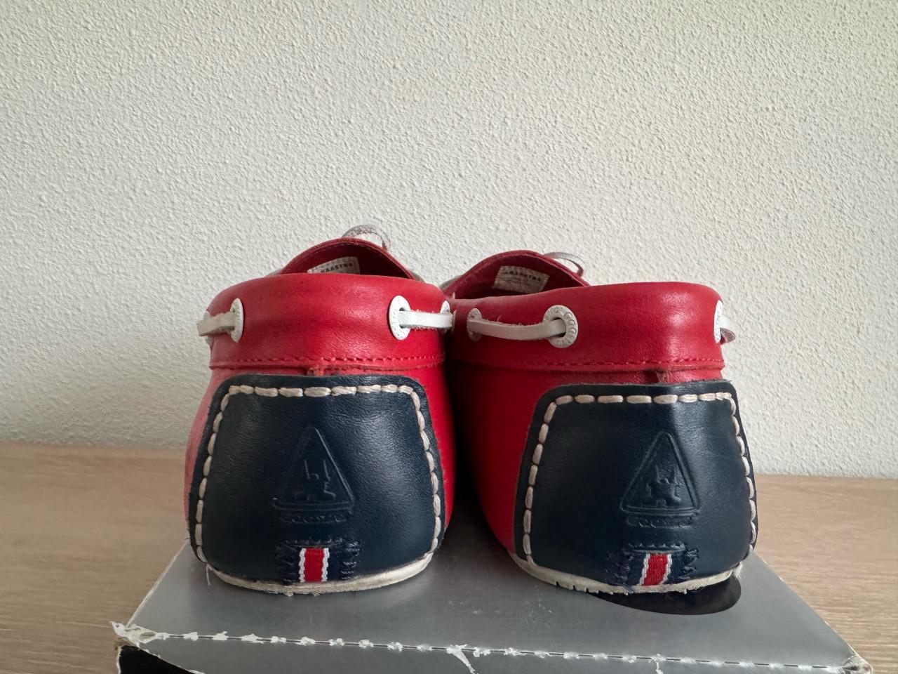 Mooie rode leren instappers van Gaastra in maat 42