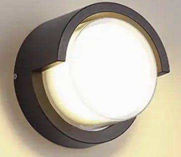 Buitenlamp, 12 Watt led. Warm licht