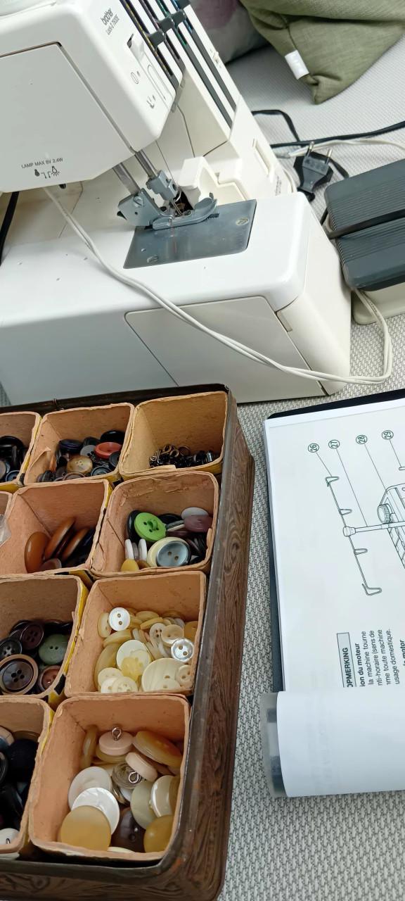 Naaimachine Brother lock 11 met knopendoos