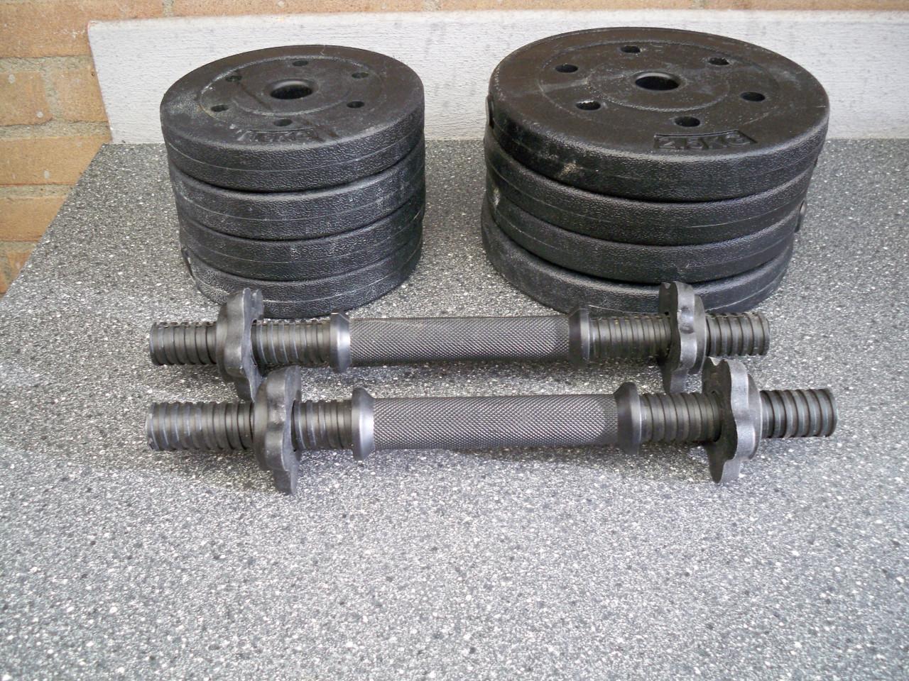 5 verschillende fitness attributen / apparatuur
