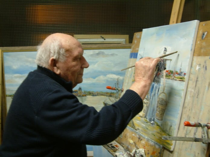 Schilderijen  water en wind  Jac Caljouw  Arnemuiden