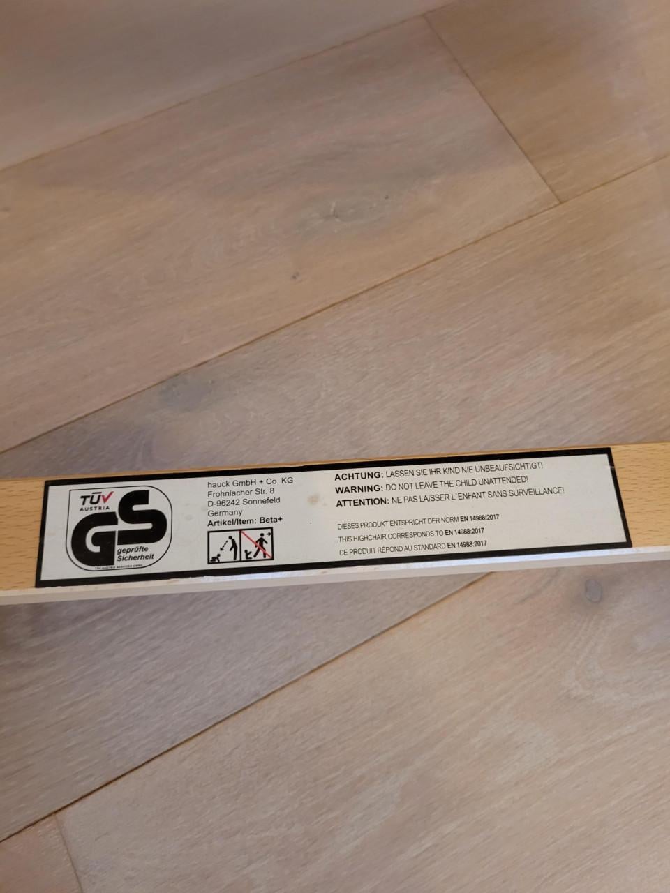 Meegroei kinderstoel set – merk Hauck Beta+